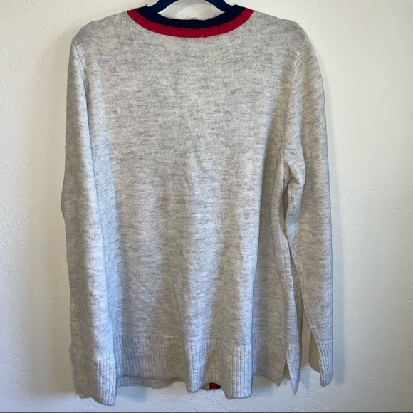 CROWN & IVY. long sleeve cardigan with gold buttons. - Picture 4 of 5